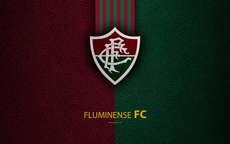 Fluminense FC Brazilian football club, Brazilian Serie A, leather texture, emblem, Fluminense logo, Rio de Janeiro, Brazil, football, HD wallpaper