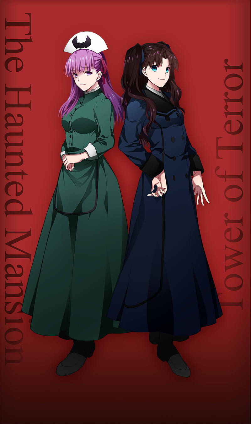 Fate Series, Fate/Stay Night, anime girls, Sakura Matou, Tohsaka Rin, Matou Sakura, HD phone wallpaper