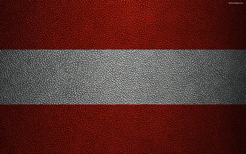 Flag of Austria leather texture, Austrian flag, Europe, flags of Europe, Austria, HD wallpaper