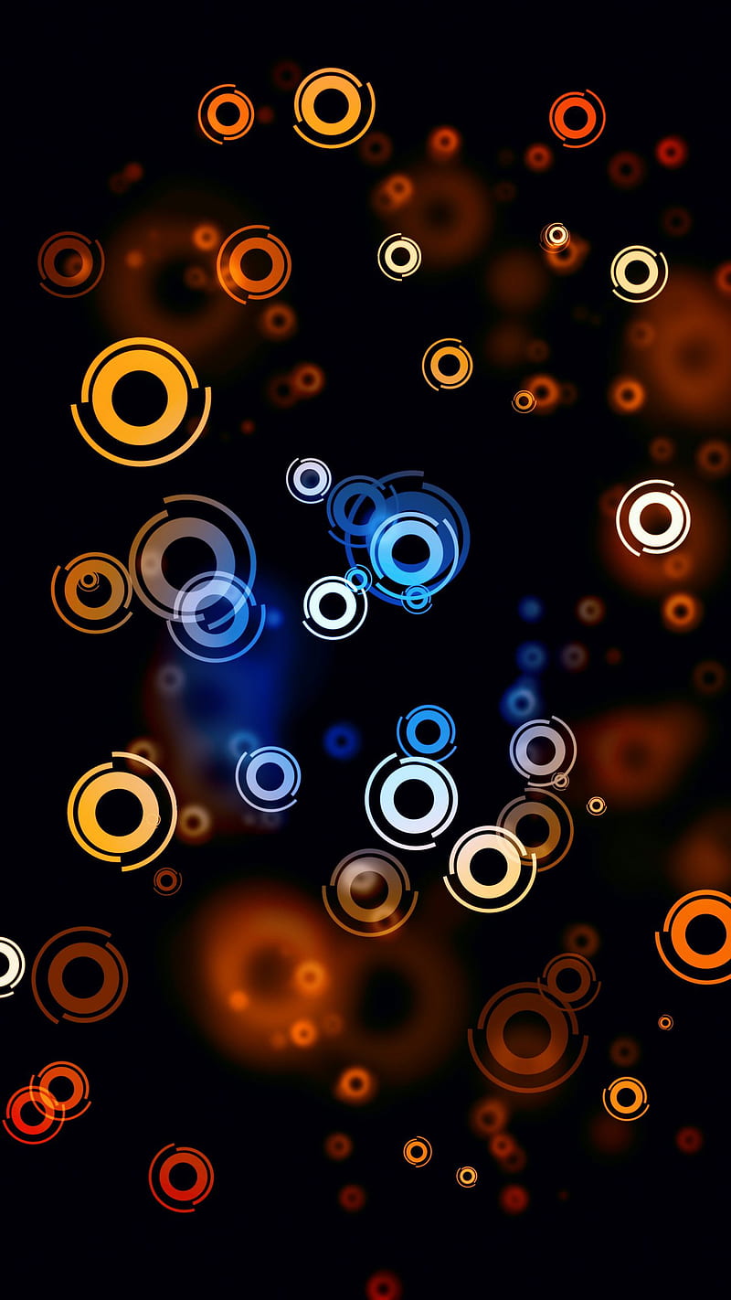 Amoled Color Rings, dark, black, background, HD phone wallpaper | Peakpx