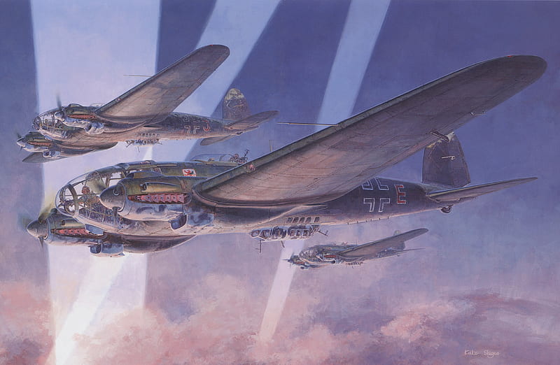 Bombers, Heinkel He 111, Bomber, Luftwaffe, HD wallpaper