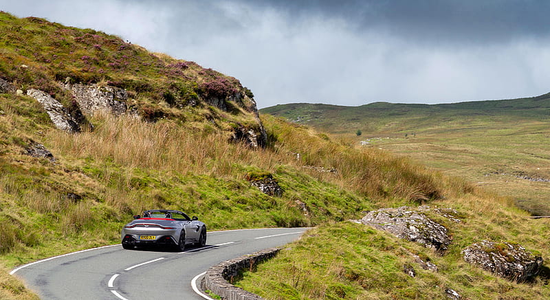 2021 Aston Martin Vantage Roadster (Color: Spirit Silver) - Rear , car, HD wallpaper 2021 Aston Martin Vantage Roadster (Color: Spirit Silver) - Rear , car, HD wallpaper