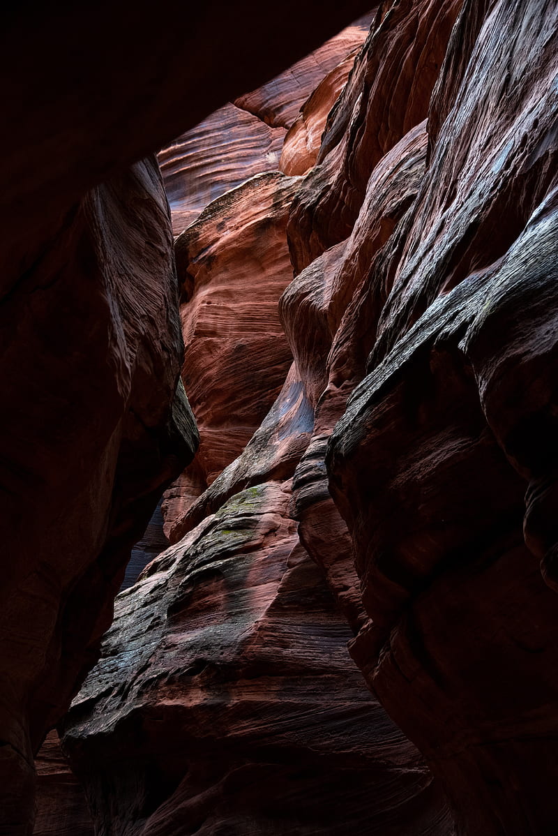 canyon, cave, sandy, rocks, HD phone wallpaper