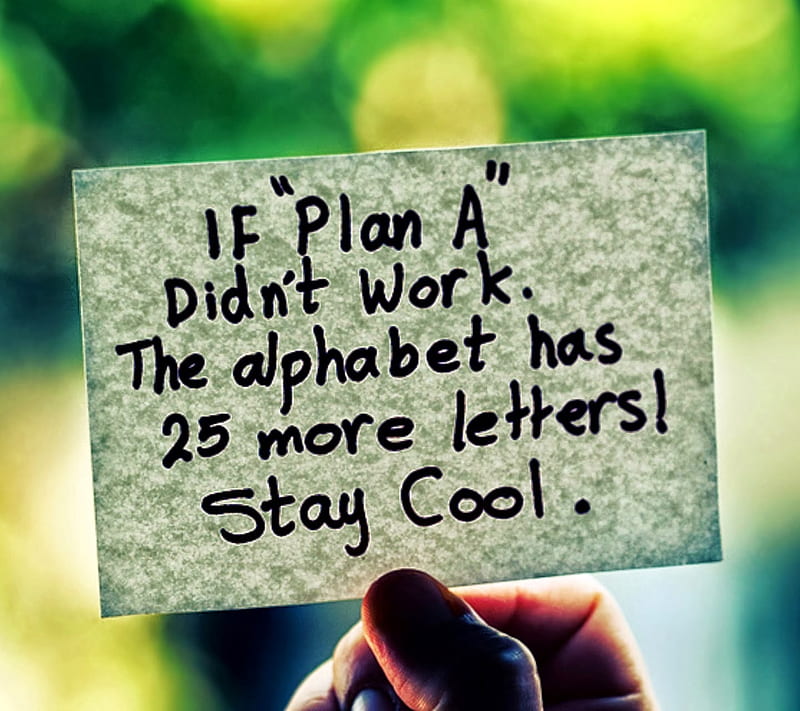 Dont give up, alphabet, cool, letters, plan, work, HD wallpaper
