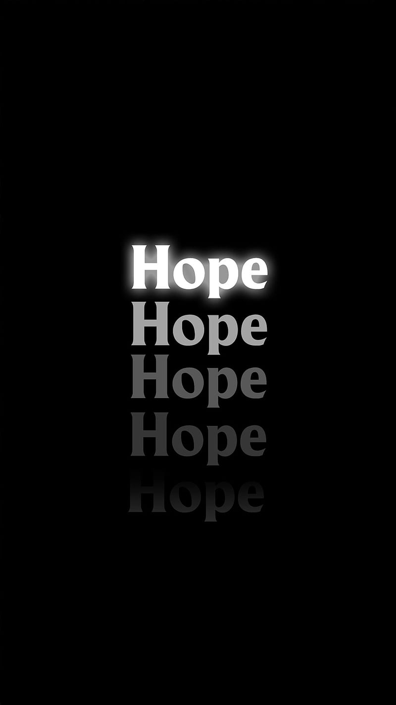Hope hope, Blackandblack, black, blackneon, blackwall, live, neon, text,  wall, HD phone wallpaper | Peakpx