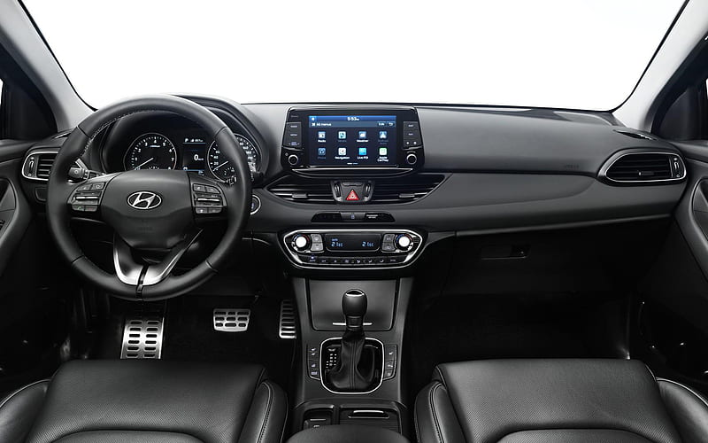 Hyundai i30, 2019, interior, i30 PD, new i30 inside, hatchback, korean cars, Hyundai, HD wallpaper