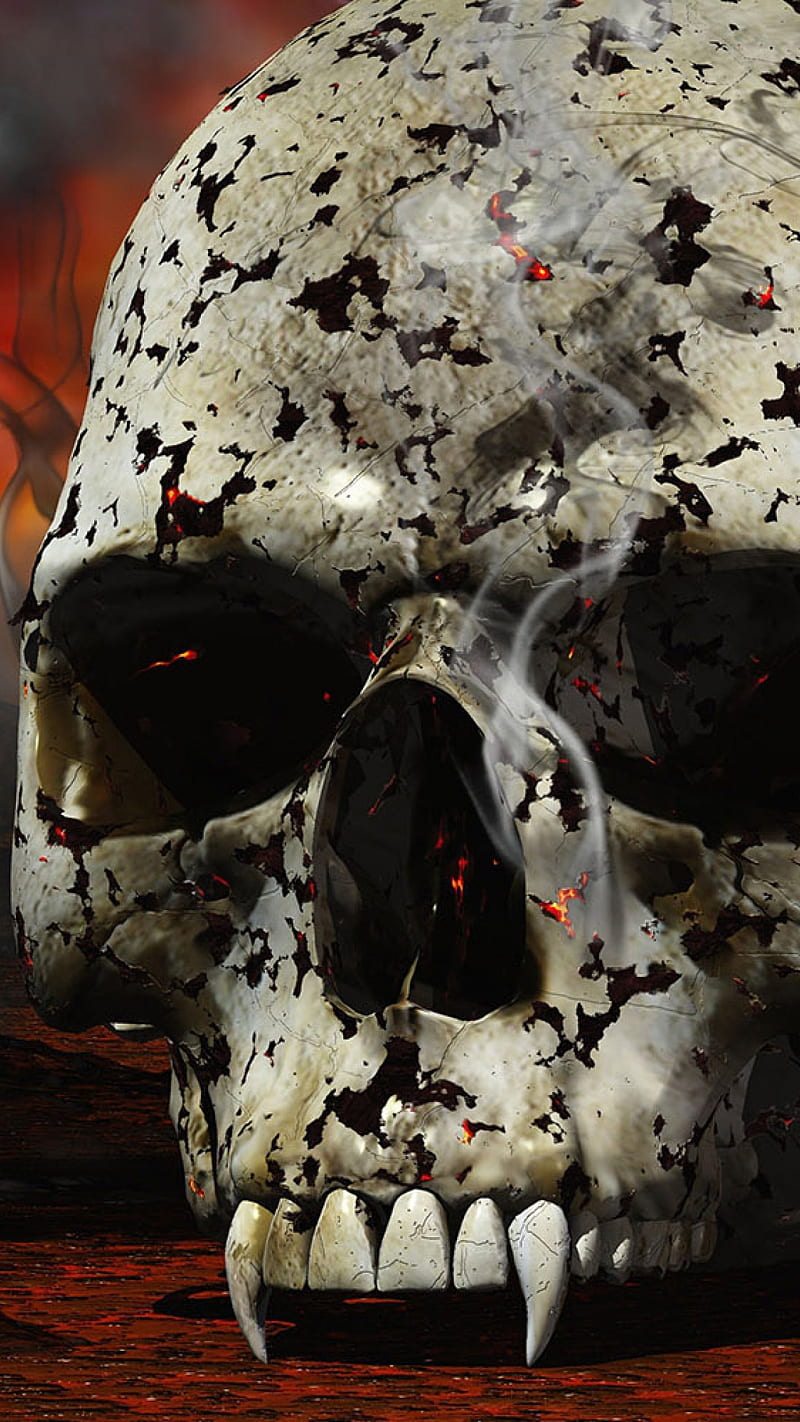Dangerous Skull , bad boy, human skull, HD phone wallpaper
