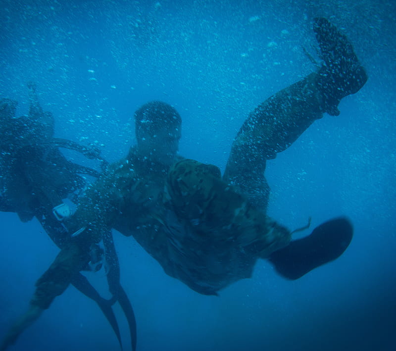 Underwater Training, air, america, army, force, navy, soldier, usa, military, HD wallpaper