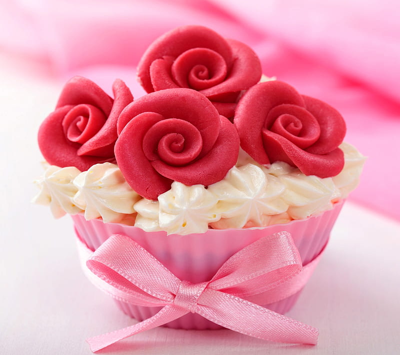 Romantic Cake, cake, love, pink, romantic, rose, sweet, valentine, HD wallpaper