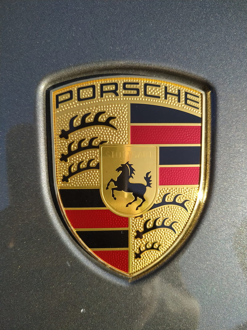 Porsche, logo, shock, HD phone wallpaper