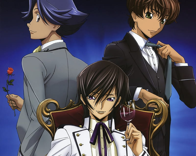 Wallpaper art, guy, Lelouch, Code geass for mobile and desktop