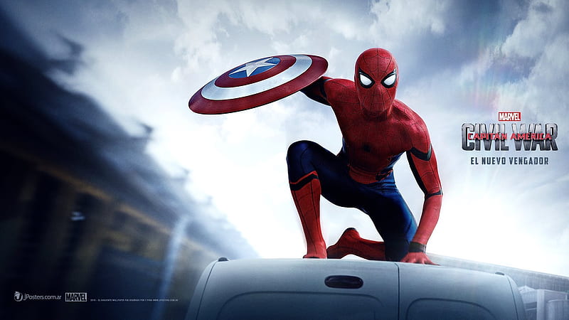 fiction, action, movies 2016, spider man, tom holland, HD wallpaper