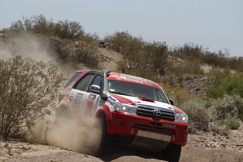 Toyota Fortuner, thrill, 4x4, offroad, rally, HD wallpaper