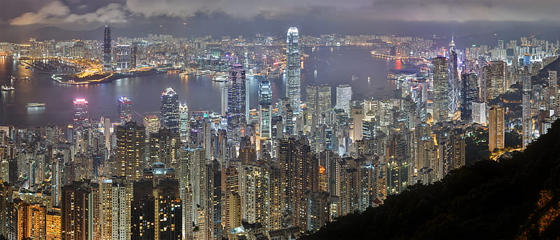 Cities, Hong Kong, City , Cityscape, HD wallpaper