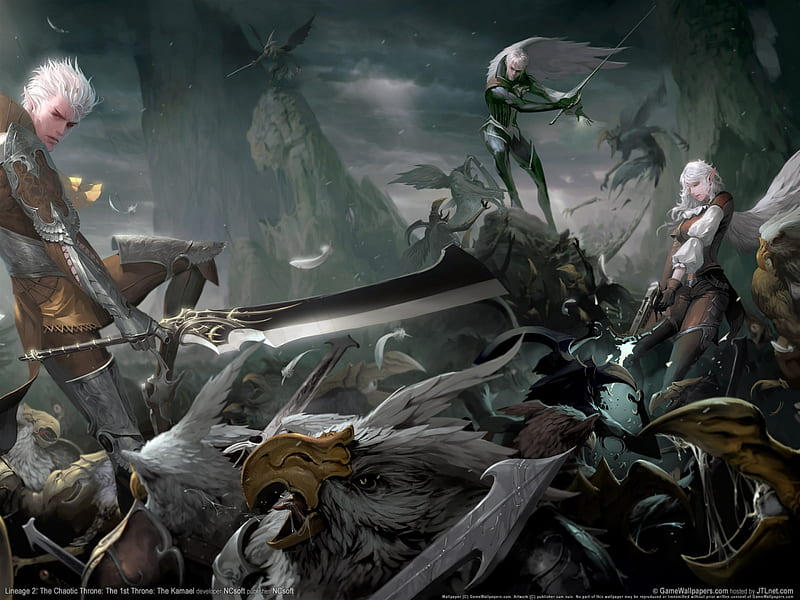 The Chaotic Throne: The 1st Throne, lineage 2, the 1st throne, the chaotic throne, video game, the chaotic chronicle throne, the kamael, fantasy, the chaotic chronicle, lineage, HD wallpaper