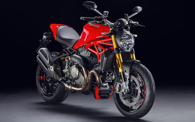 superbikes, Ducati Monster 1200 S, italian motorcycles, studio, 2017 bikes, Ducati, HD wallpaper