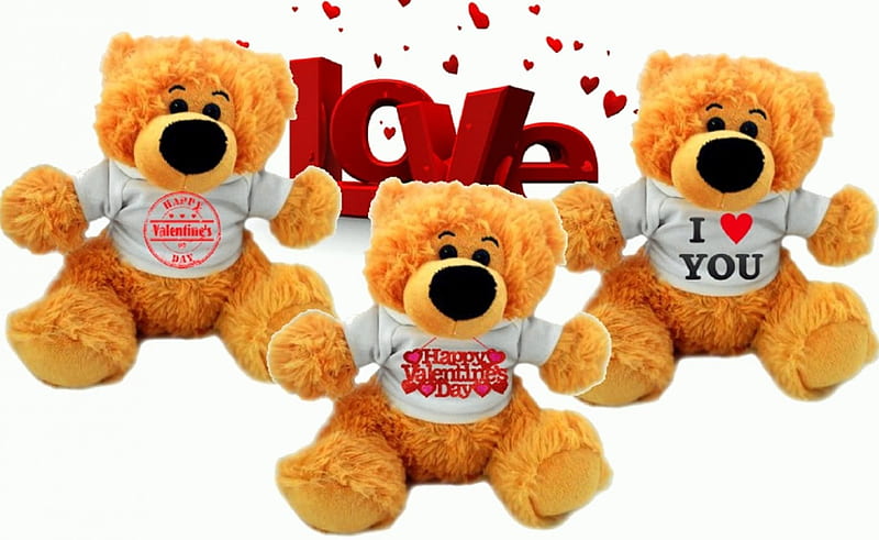 Perfect Valentine's Day, valentines, pretty, lovely, holiday, colors, love four seasons, adorable, corazones, cute, teddy bears, love, beloved valentines, toys, gifts, HD wallpaper