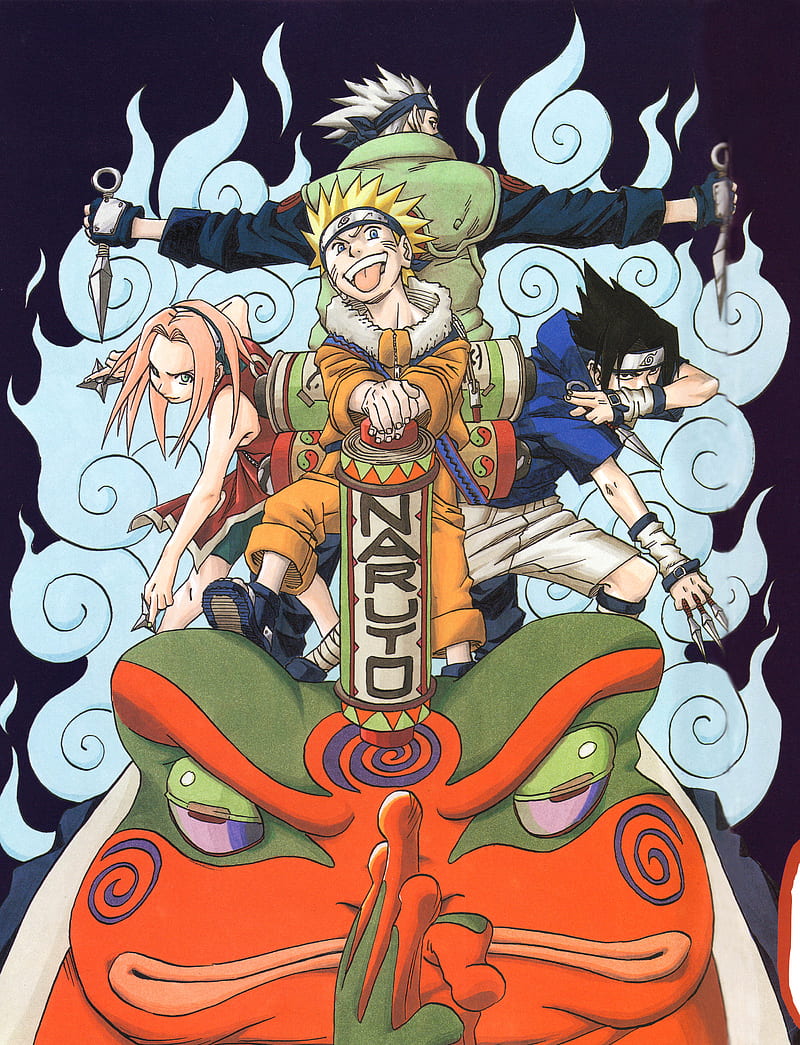 Naruto Shippuuden, Masashi Kishimoto, Uzumaki Naruto, Haruno Sakura, Uchiha Sasuke, artwork, illustration, HD phone wallpaper