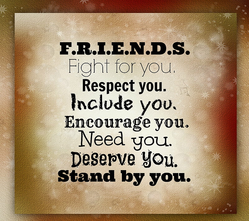 Friends, encourage, fight, include, need, quote, respect, text, HD wallpaper
