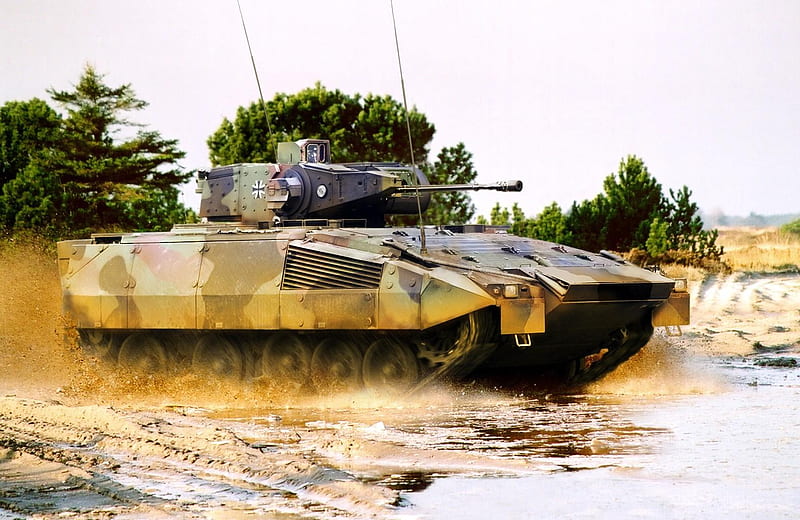 Puma on an exercise, tank, german, cologne, german tank, HD wallpaper