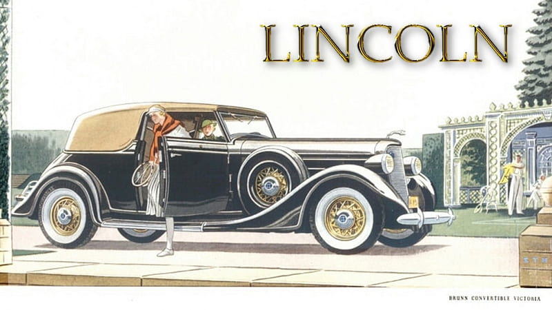 1935 Lincoln Brunn Convertible Victoria, Lincoln , Lincoln Cars, 1935 Lincoln Brunn Convertible Victoria , 1935 Lincoln Brunn Convertible Victoria background, HD wallpaper