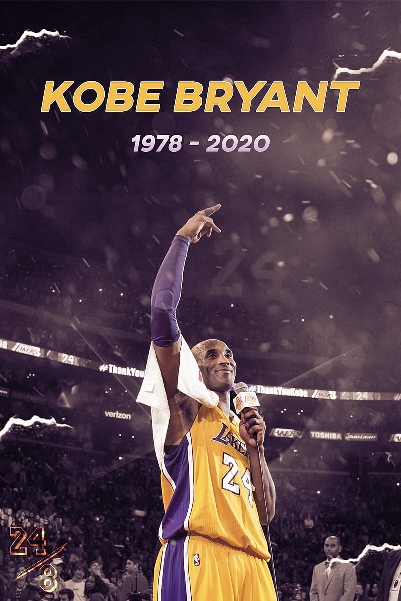 Kobe Bryant Tribute, basketball, dribble, kobe bryant, rip, HD phone wallpaper