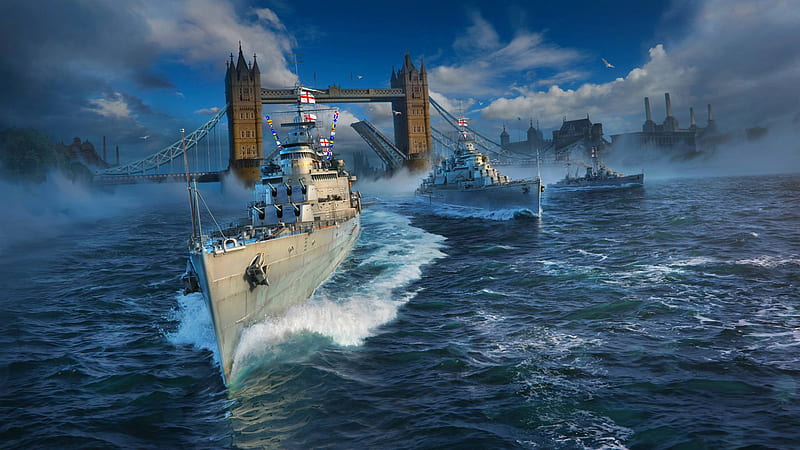 World of Warships Resolution , Games , , and Background, Royal Navy, HD wallpaper