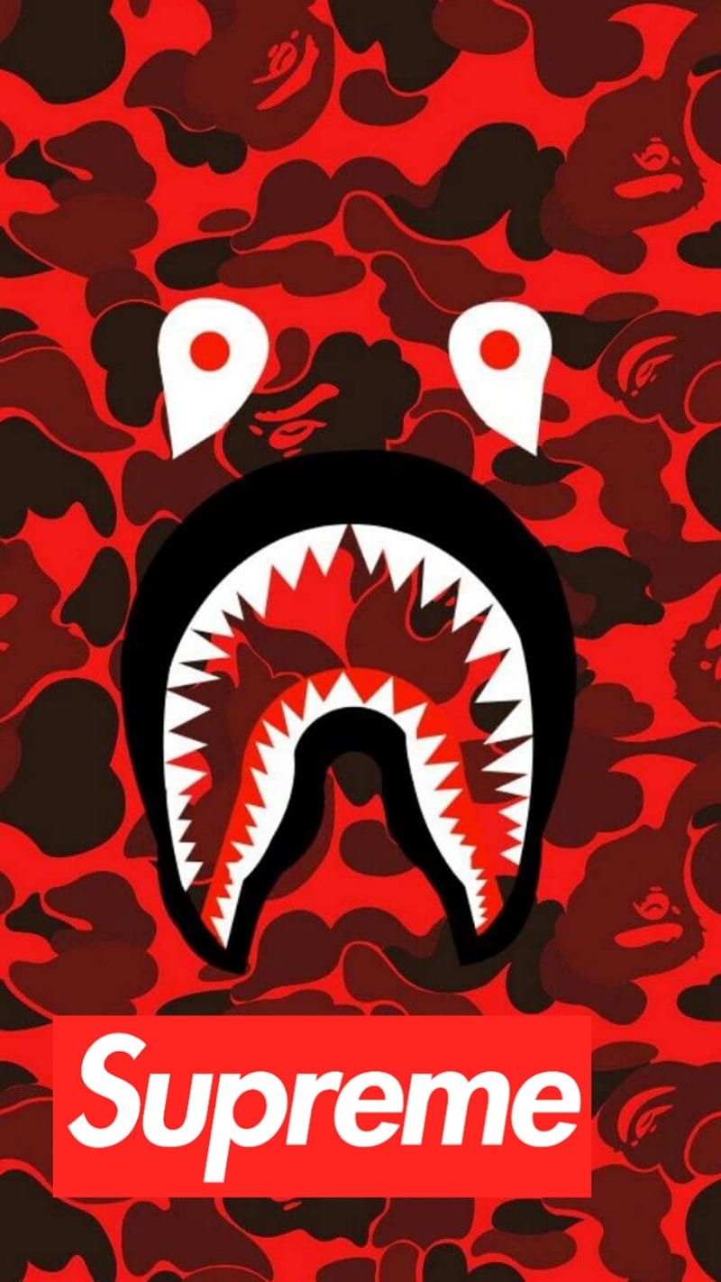 Bape Shark Supreme, HD phone wallpaper | Peakpx
