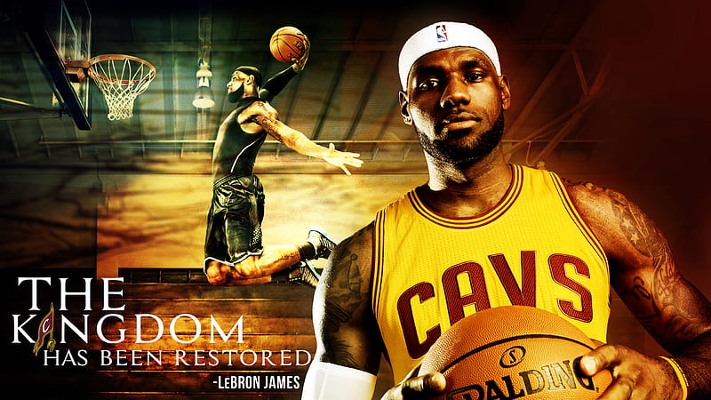 LeBron James Is In Yellow Sports Dress Having White Band On Head Sports, HD wallpaper