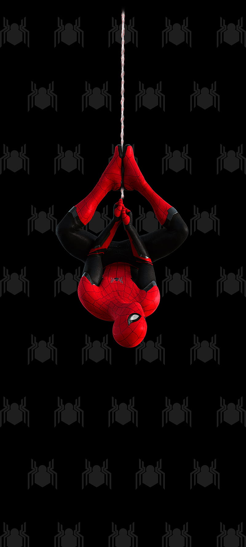 Spider man s10 2, red, samsung, marvel, disney, spider man, black, graphics, animation, HD phone wallpaper