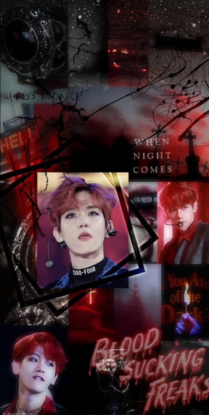 Vampire baekhyun, aesthetic, exo, HD phone wallpaper | Peakpx