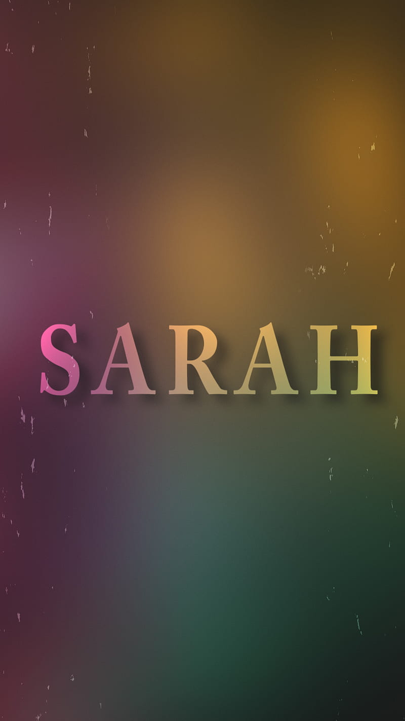SARAH, desenho, hipster, illustration, name, trendy, typography, word art, HD phone wallpaper