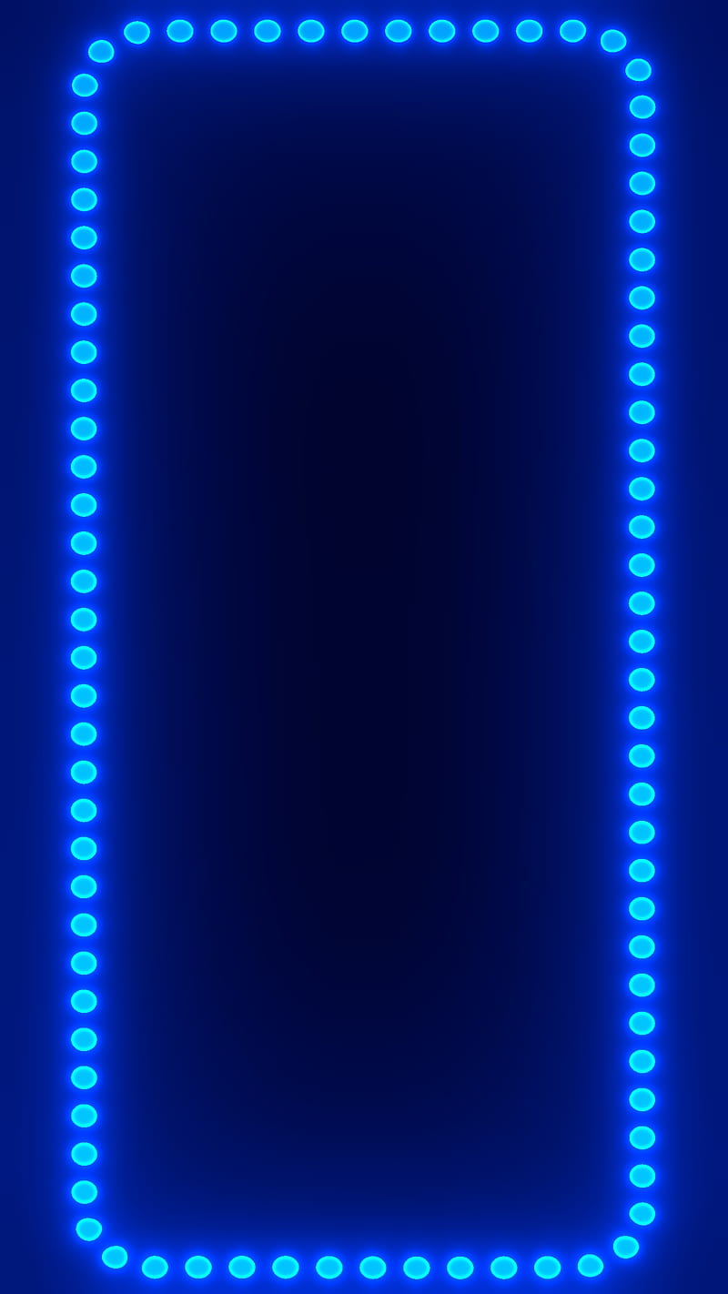 Long Particle Frame 1, amoled, blue, border, dark, dot frame, iphone ...