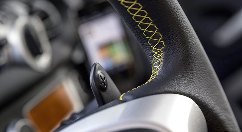 2013 Smart fortwo cityflame Paddle Shifters - Interior Detail , car, HD wallpaper