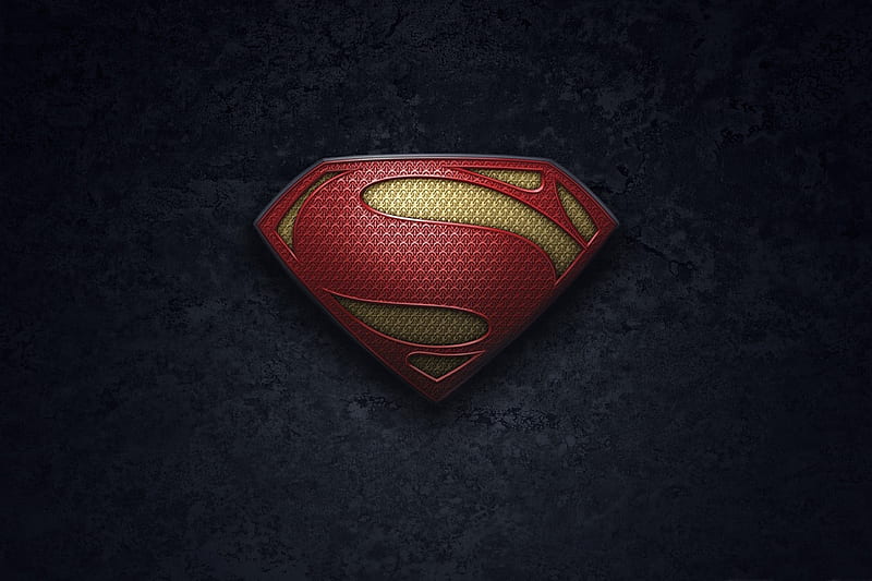 Man of Steel, comic, logo, marvel, superman, HD wallpaper