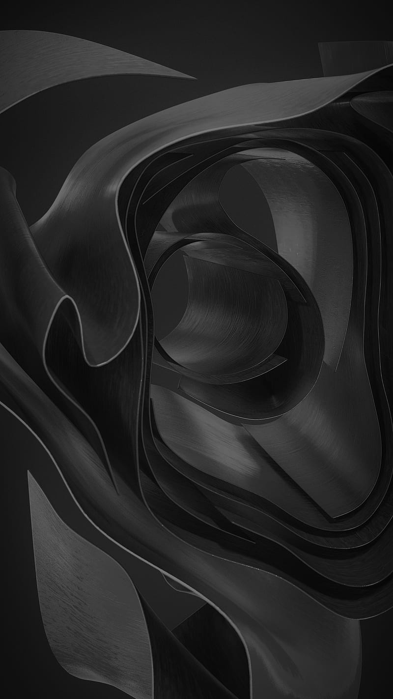 Abstract dark shapes, Abstract, art, background, black, dark, fabric, graphite, grey beautiful, greyscale. grayscale, iCreate™, low contrast, minimalistic, monochromatic, muted, shapes, HD phone wallpaper