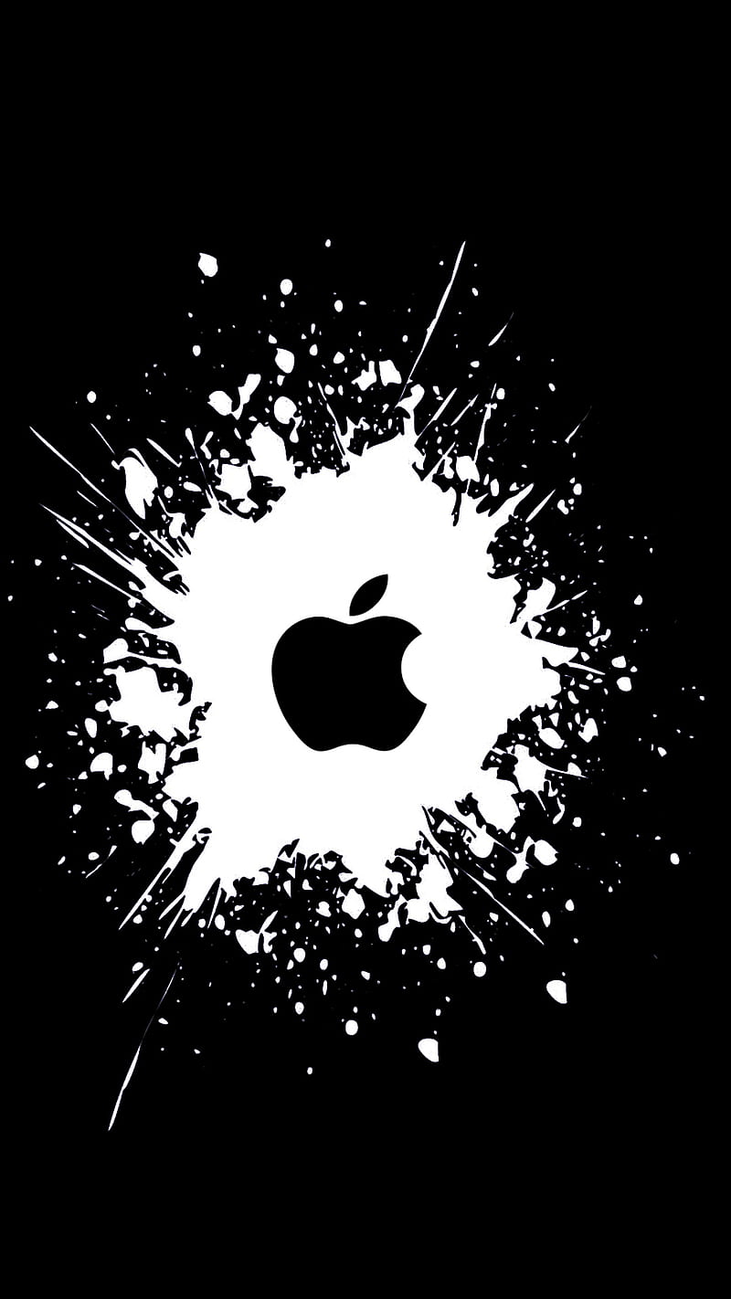 Apple Logo Splash, iphone, HD phone wallpaper