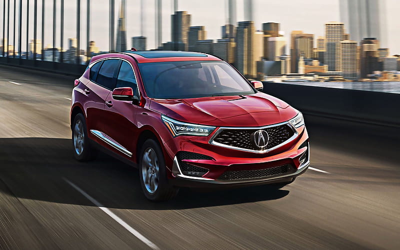 Acura RDX, 2020, exterior, front view, new red RDX, japanese cars, Acura, HD wallpaper