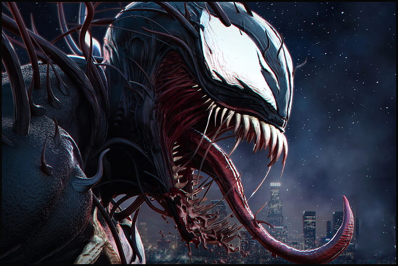 Venom Movie Digital Art, venom-movie, venom, supervillain, digital-art, artwork, art, artstation, HD wallpaper