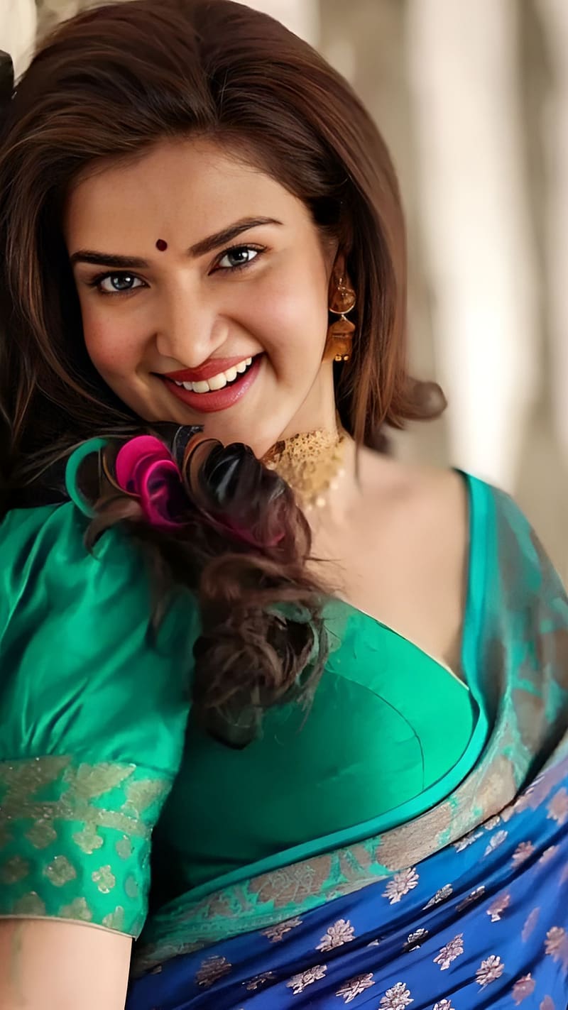 Honey Rose, saree beauty, malayalam actress, HD phone wallpaper