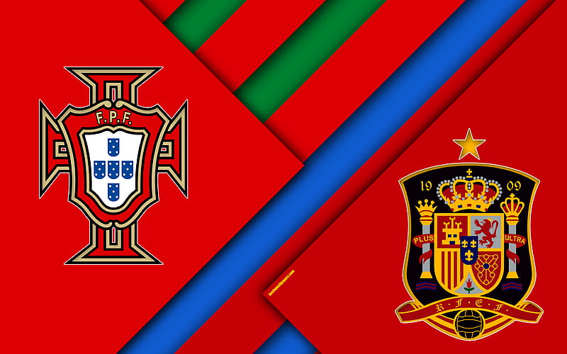 Portugal Vs Spain Football Game 2018 Fifa World Cup Group B Logos