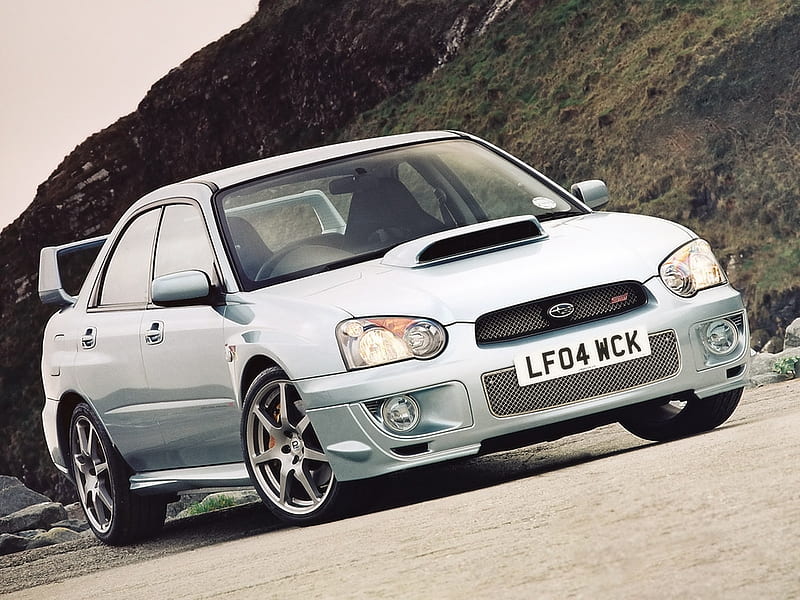 2004 Subaru Impreza, Spoiler, Cool, Hood, Car, HD wallpaper