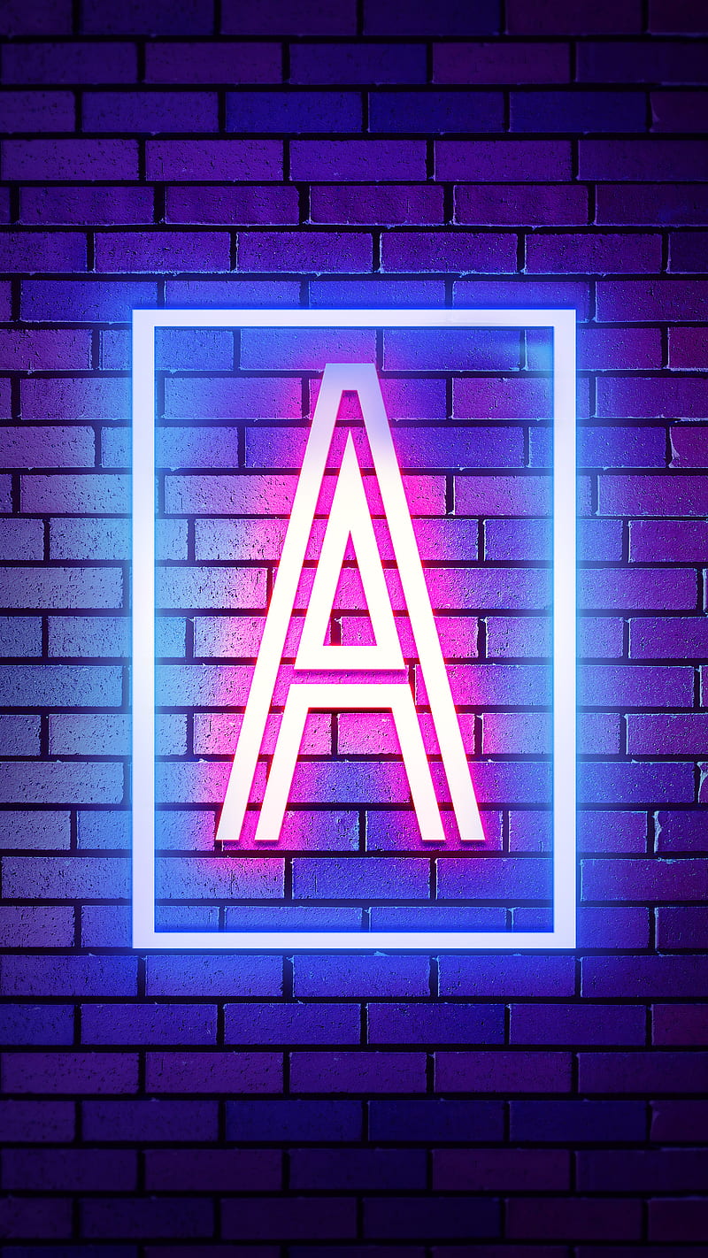 A Neon, A Alphabet, Neon A, Neon Alphabet, HD phone wallpaper