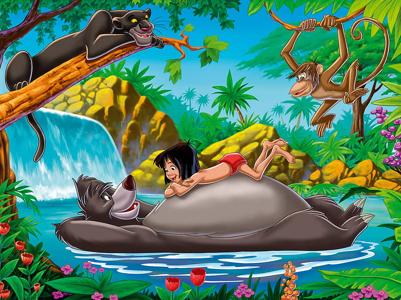 Mowgli & Baloo - Mowgli & Baloo, HD wallpaper | Peakpx