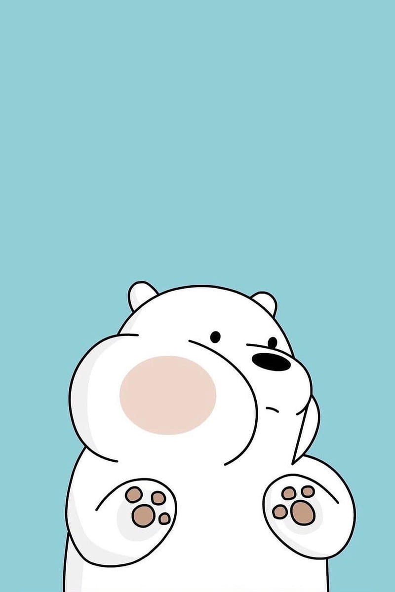 Ice bear , cute, hello, HD phone wallpaper