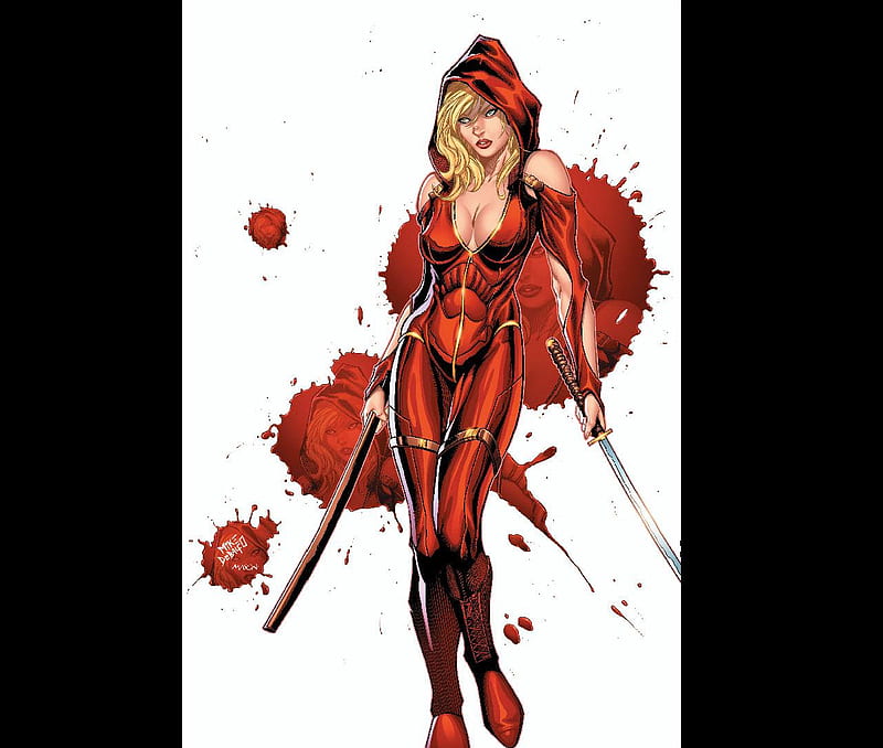 Red, hood, hot, blonde, sword, blood, HD wallpaper Red, hood, hot, blonde, sword, blood, HD wallpaper