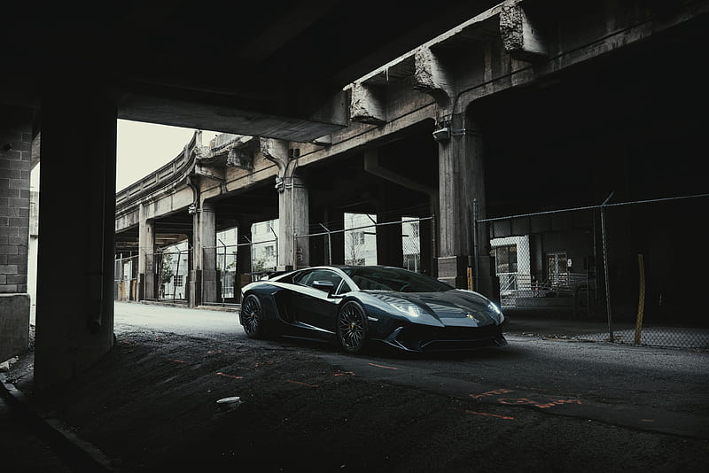 Black Lamborghini Aventador 2020 , lamborghini-aventador, lamborghini, carros, behance, HD wallpaper