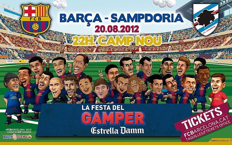 THE GAMPERS PARTY 2012-FC Barcelona Club, HD wallpaper