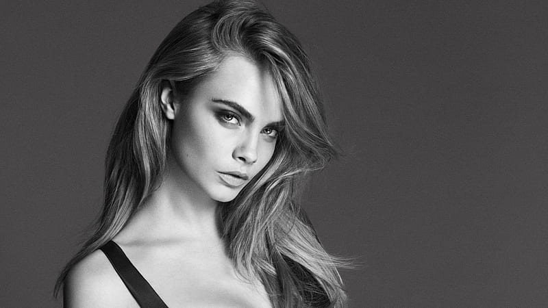 Cara delevingne, actrices, británico, en blanco y negro, gente, hermoso,  modelos, Fondo de pantalla HD | Peakpx