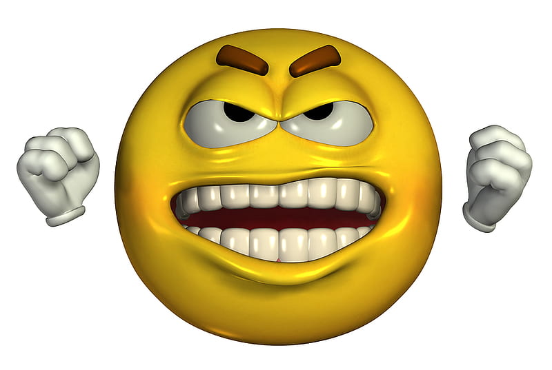 FRUSTERING SMILEY, angery, frustrated, smiley, yellow, mad, HD wallpaper